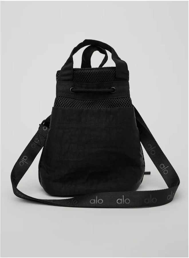 Cross Body Bucket Bag Black - Image 2