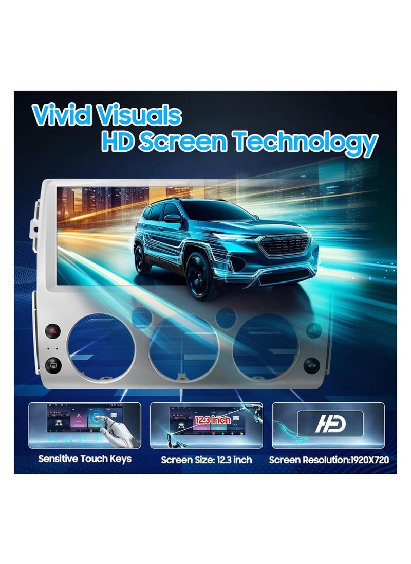 Generic - Android Car Stereo For Toyota FJ Cruiser 2006-2021 12.3 Inch 4GB RAM 32GB ROM Support Apple Carplay Mirror-Link Wi-Fi, IPS Touch Android Auto Wireless Fast Interface Quick Boot AHD Camera Included - Image 1