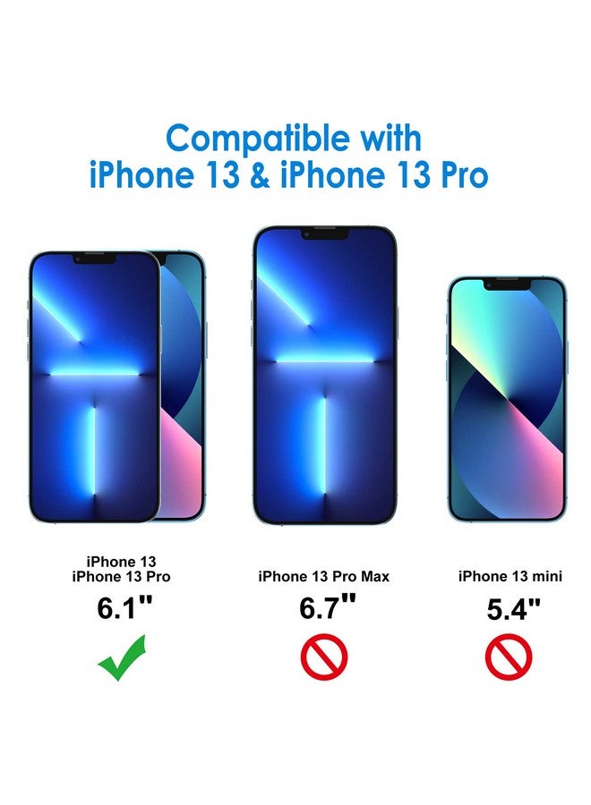 Jetech Screen Protector Compatible With Iphone 13 And Iphone 13 Pro 6.1 Inch Tempered Glass Film 3 Pack - Image 3