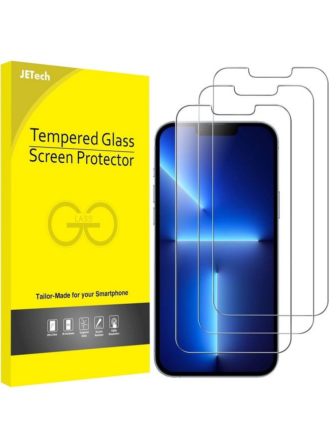 Jetech Screen Protector Compatible With Iphone 13 And Iphone 13 Pro 6.1 Inch Tempered Glass Film 3 Pack - Image 1