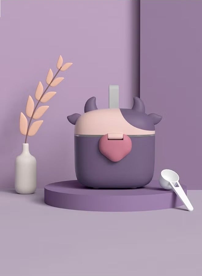 Gonice Baby Formula Dispenser with Scoop and Leveller Portable Storage Formula Containers for Travel, Non-Spill Smart Baby Milk Powder Formula Dispenser for Fruits, Snacks and Nuts (Purple) - Image 1