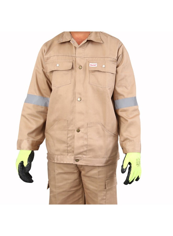 Vaultex UDO 190GSM Twill Pant & Shirt, Beige, Medium - Image 2