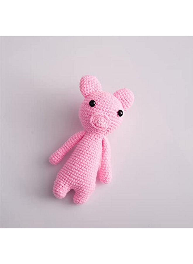 BabyMoon Babymoon Small (17 Cm) Handmade Knitted Crochet Stuffed Animal Baby Kids Photography Shoot Props Organic Toys  - Image 2