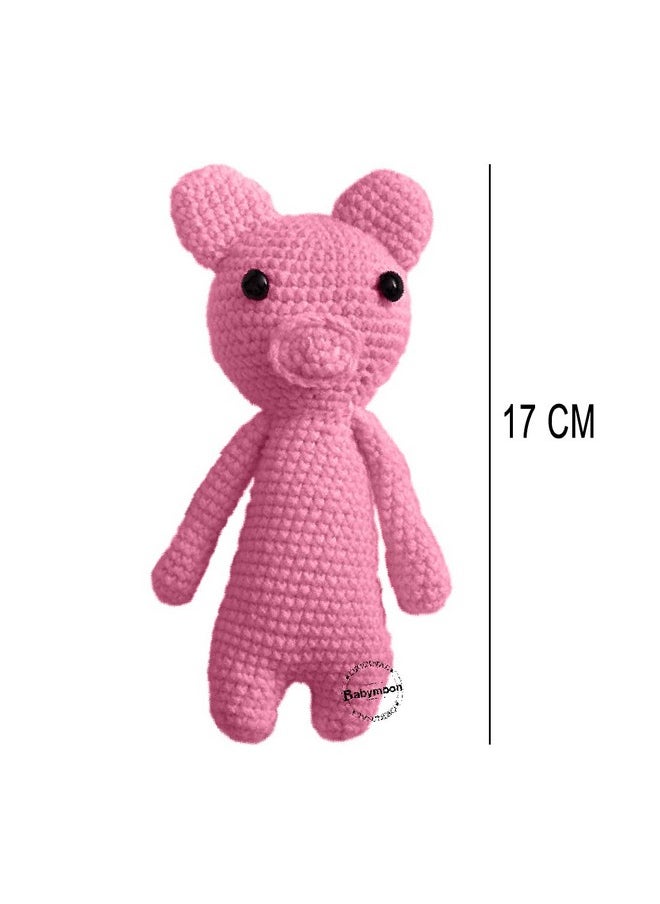 BabyMoon Babymoon Small (17 Cm) Handmade Knitted Crochet Stuffed Animal Baby Kids Photography Shoot Props Organic Toys  - Image 3