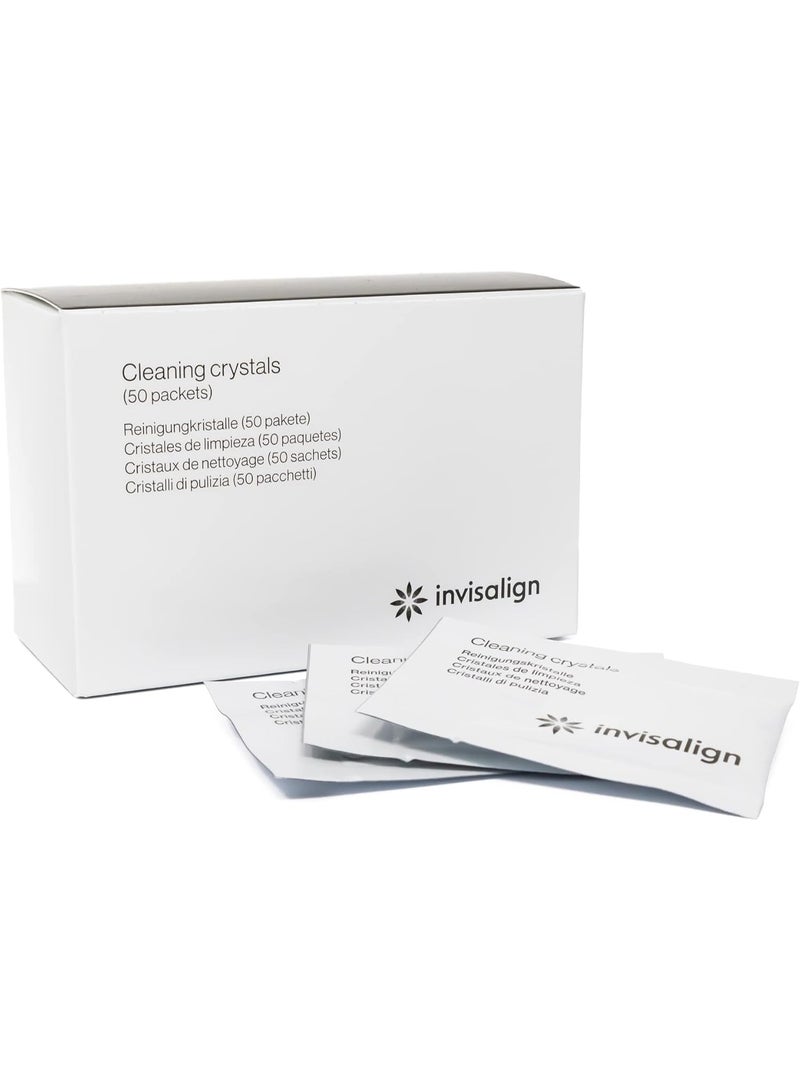 INVISALIGN Cleaning Crystals for Clear Aligners and Retainers, (50 Packets)