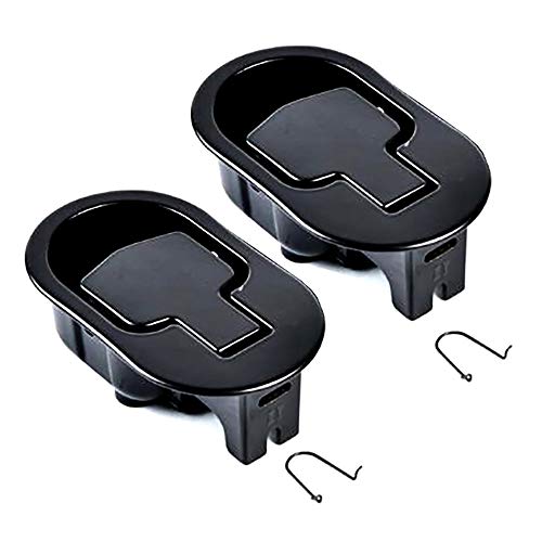 Bestdealing 2 Pack Metal Recliner Replacement Parts Durable Metal Handle Recliner Chair Sofa Couch Release Lever Replacement Pull Handle Black Suite Recliner Fit for Ashley and Major etc - Image 1