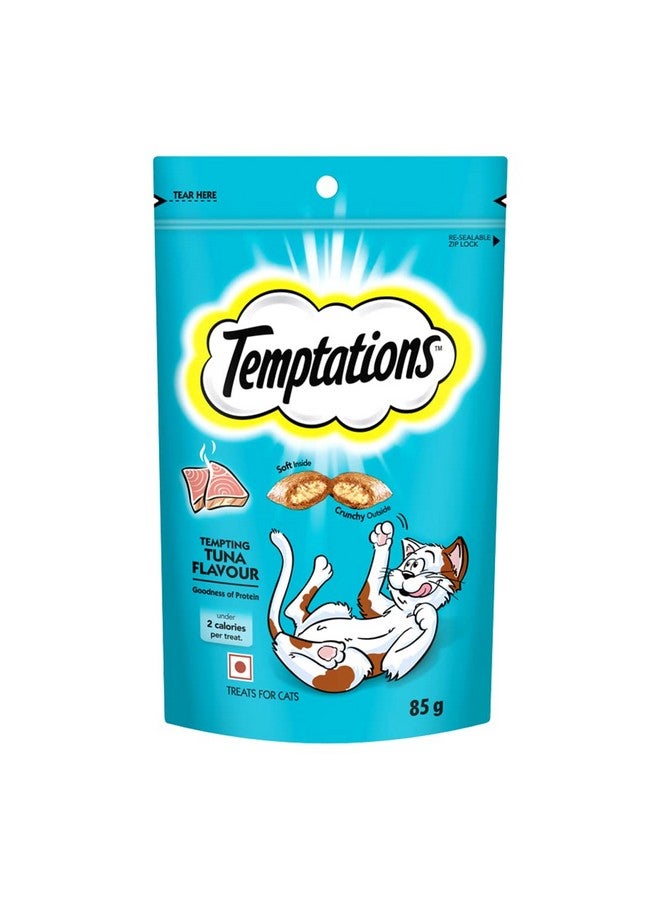 Temptations Adult Cat Treat, Chunk Tempting Tuna Flavour -85 Gram - Image 1