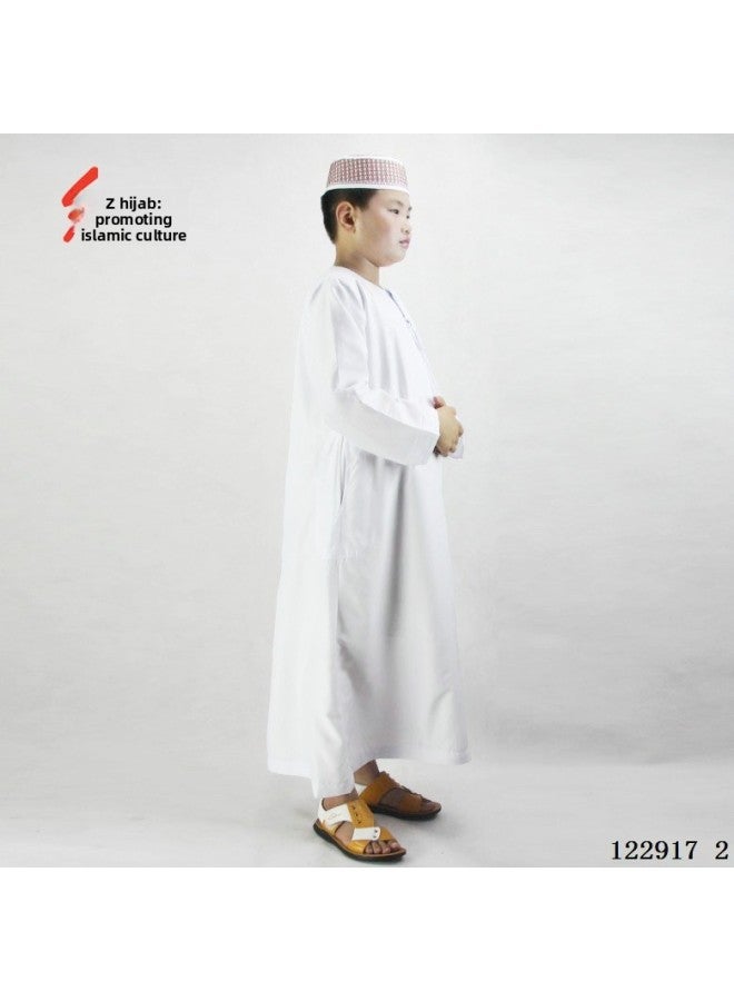 عباية - ثوب عربي رجالي - أزرق، مقاس 28 - ملابس تقليدية، ملابس إسلامية، عباءة دبي، قفطان، جبة - Image 4