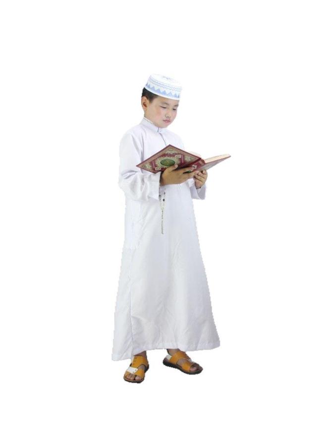 عباية - ثوب عربي رجالي - أزرق، مقاس 28 - ملابس تقليدية، ملابس إسلامية، عباءة دبي، قفطان، جبة - Image 5