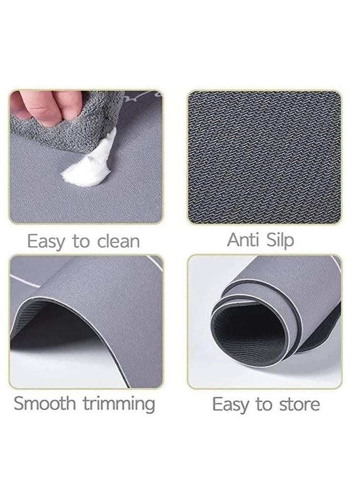Generic Super Absorbent Floor Mat, Quick-Drying and Anti-Slip, Oval Shape for Bathroom, Single Bathroom Mat multicolour  - Image 4
