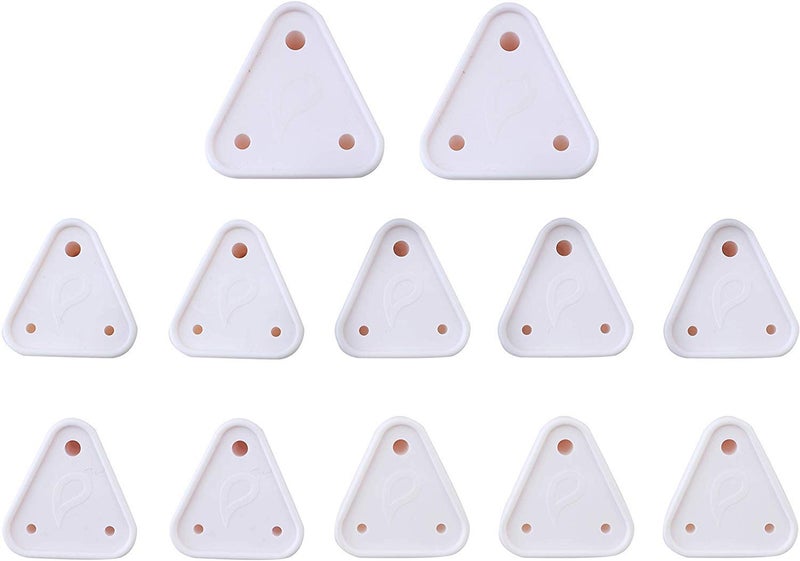 PROTOWARE 12 Piece Baby Safety Child Proofing Electric Socket Plug Guards Switch Board Cover with Removal Pin (White) - Image 1