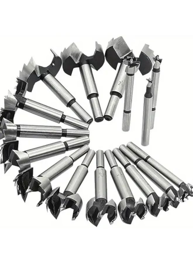 16pcs Tungsten Carbide Cone Drill Bit Set for Hardwood Cork Plastic Plywood - Image 1
