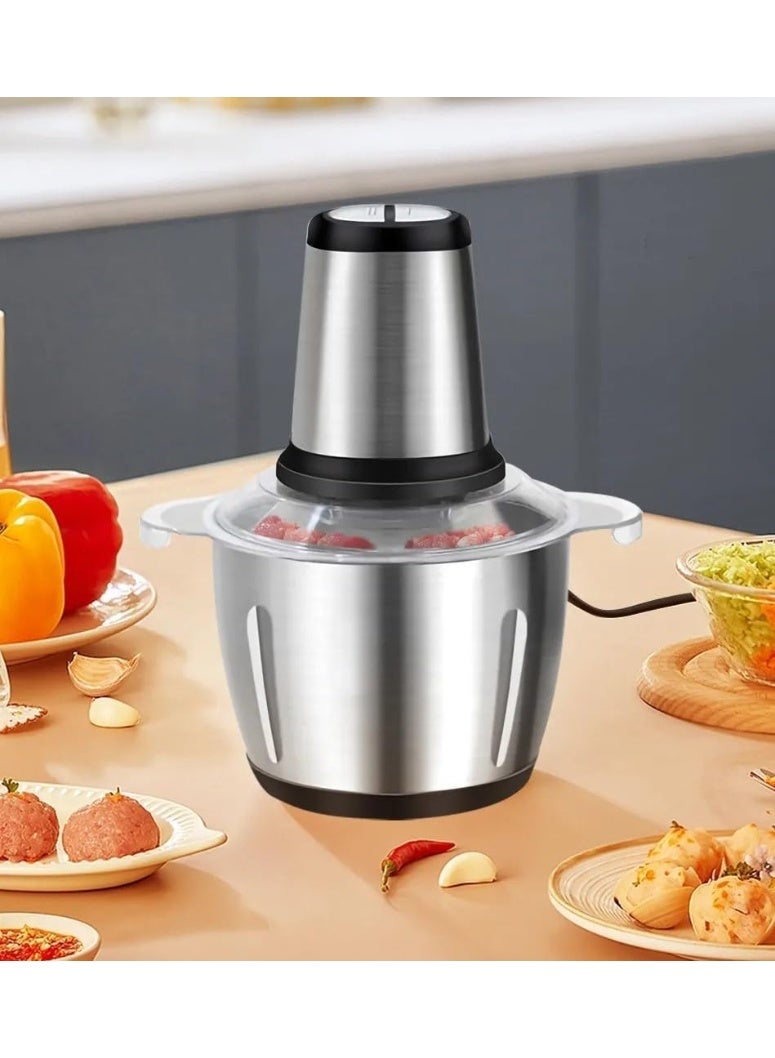 REFURA Meat Grinder / Chopper / Food Processor | 3L | 400W | 2 Speed | Stainless Steel | RE-5424 - Image 1