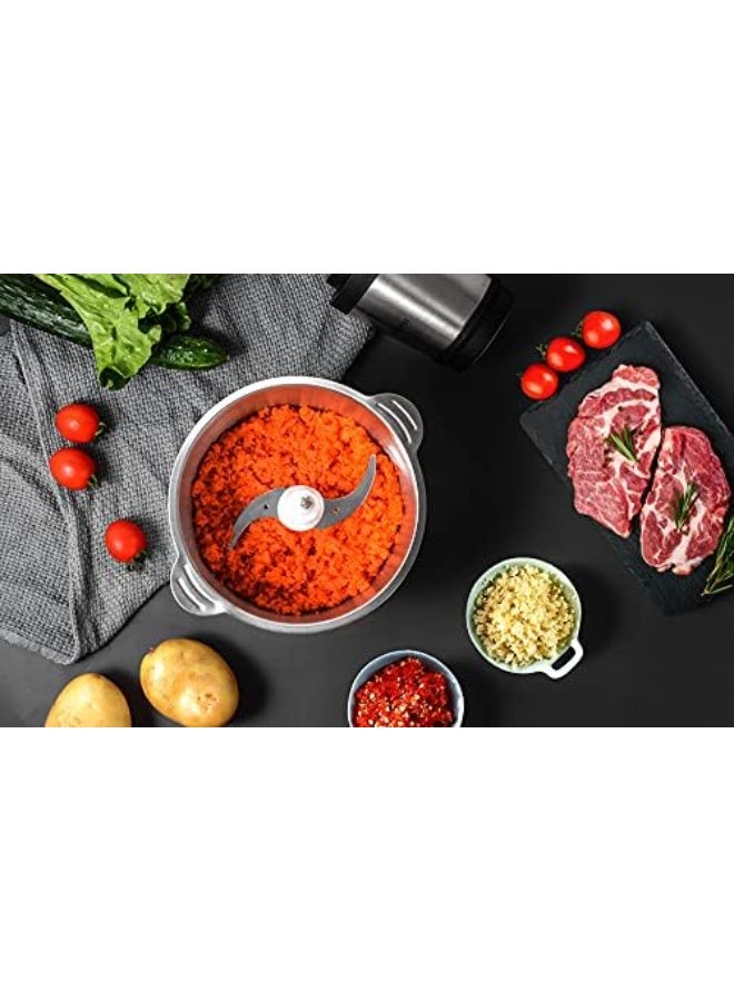 REFURA Meat Grinder / Chopper / Food Processor | 3L | 400W | 2 Speed | Stainless Steel | RE-5424 - Image 2