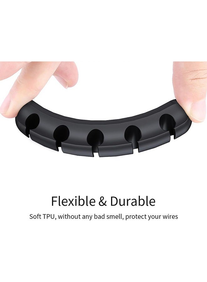 كابل كليب ، 4 مجموعات من الأسود ذاتية اللصق كابل كليب ، مثالية لإدارة الكابلات ، مكتب ، طاولة السرير ، شاحن الهاتف المحمول ، الكمبيوتر ، المنزل ، المكتب ، التلفزيون ( 1 , 3 , 5 , 7 فتحة ) - Image 5