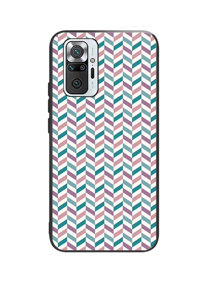Okteq OKTEQ TPU Protection and Hybrid Rigid Clear Back Cover Case Blue Pattern for Xiaomi Redmi Note 10 Pro / Redmi Note 10 Pro Max  - Image 1