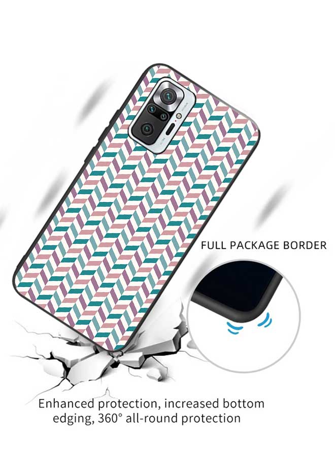 Okteq OKTEQ TPU Protection and Hybrid Rigid Clear Back Cover Case Blue Pattern for Xiaomi Redmi Note 10 Pro / Redmi Note 10 Pro Max  - Image 2
