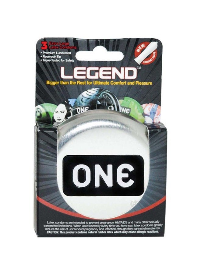 One Condoms One Legend, 3 Count - Image 1