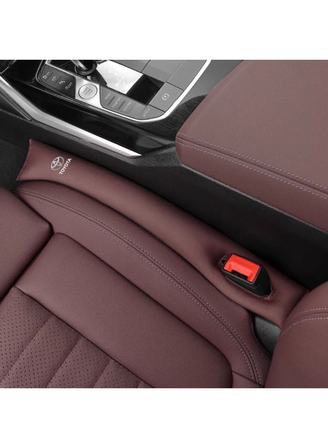 Suitable For Toyota Alfafal 20 Series 30 Series Modified Car Supplies Seat Gap Plug Prevention-Color:Toyota Leather Seat Gap Plug Mocha Brown 1 Piece-Scale:1:8  - Image 3