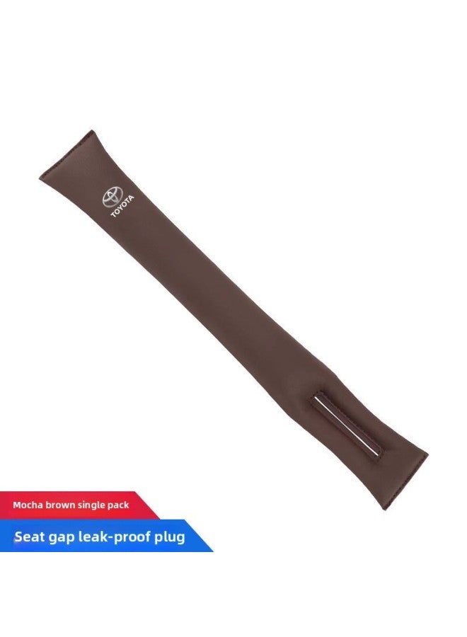 Suitable For Toyota Alfafal 20 Series 30 Series Modified Car Supplies Seat Gap Plug Prevention-Color:Toyota Leather Seat Gap Plug Mocha Brown 1 Piece-Scale:1:8  - Image 1