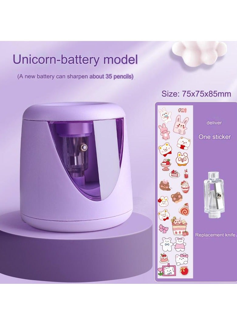 مبراة أقلام كهربائية أوتوماتيكية - شحذ سريع في 3 ثوانٍ بتصميم قوي وسهل الاستخدام؛ مناسبة لأنواع أقلام متعددة، حاوية كبيرة للنفايات، مثالية للمدرسة والمكتب والمنزل - Image 4