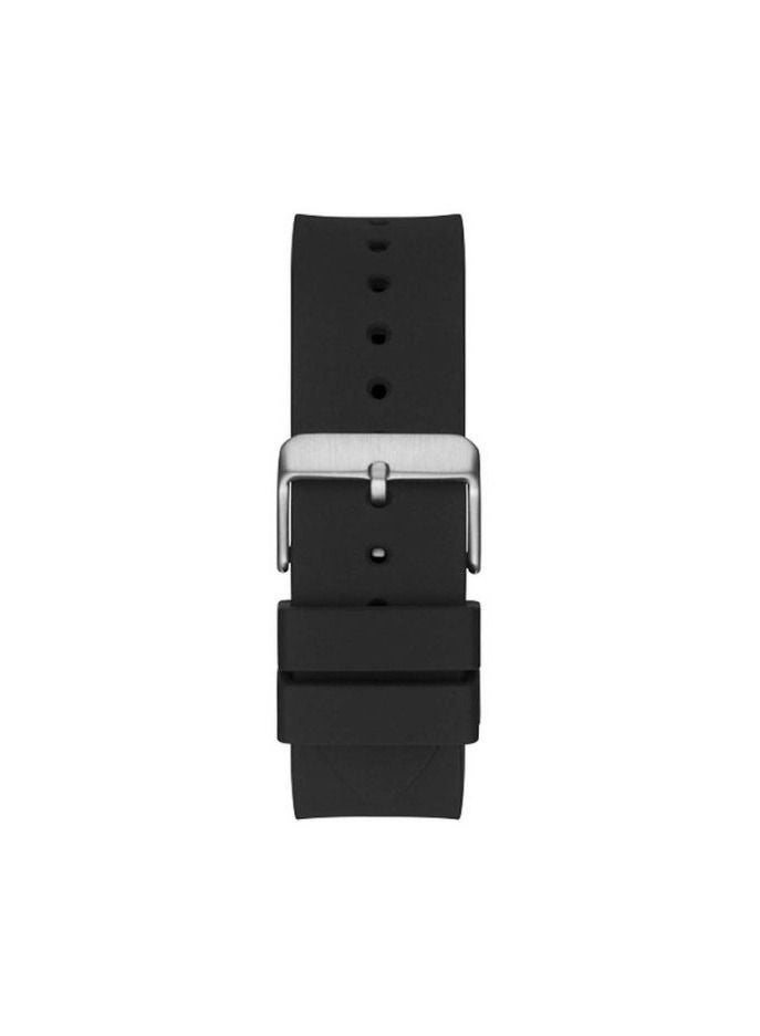 GUESS جيس ساعة مطاطية سوداء للرجال GW0203G - Image 4