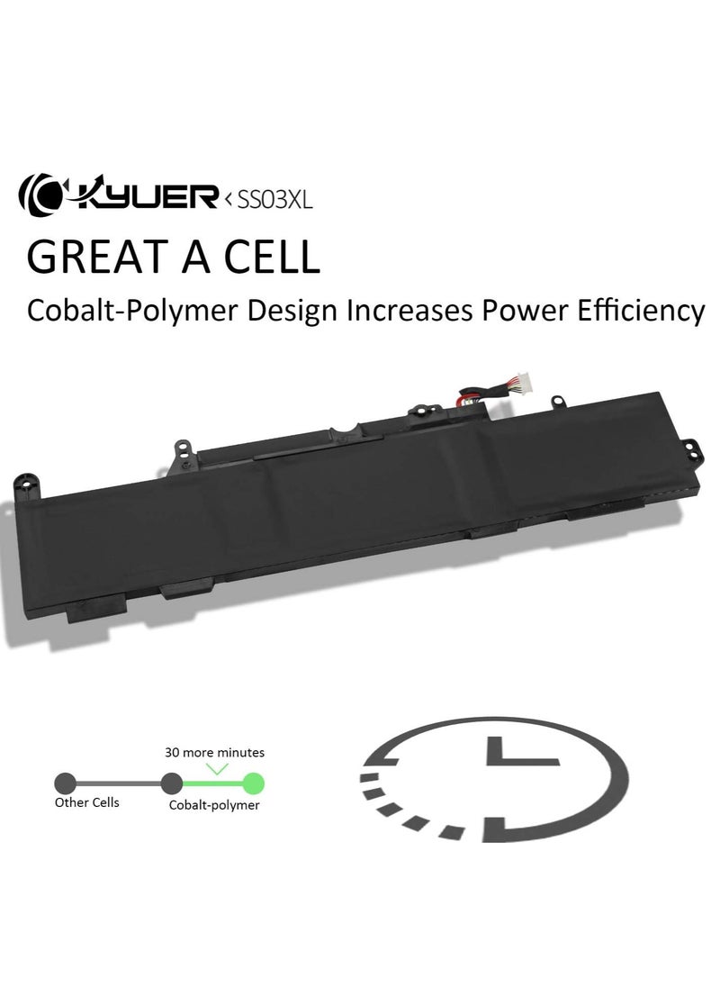 Generic - 50WH SS03XL Battery HP EliteBook 730 735 740 745 830 840 846 G5, Elite G6 MT44 MT45 Mobile Thin Client ZBook4U G5 G6 HSTNN-LB8 G-IB8C HSN-I12C-I13C-4, 11.55V - Image 1