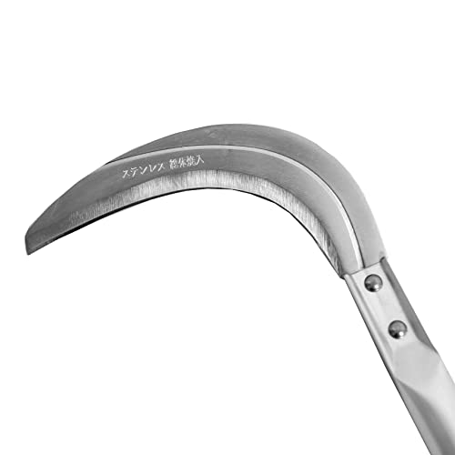 GardenHelper Weeding Sickle Light 4.7" Japanese Stainless Steel Blade, Made in Japan, Garden Weeder Grass Sickle Tool - Image 4