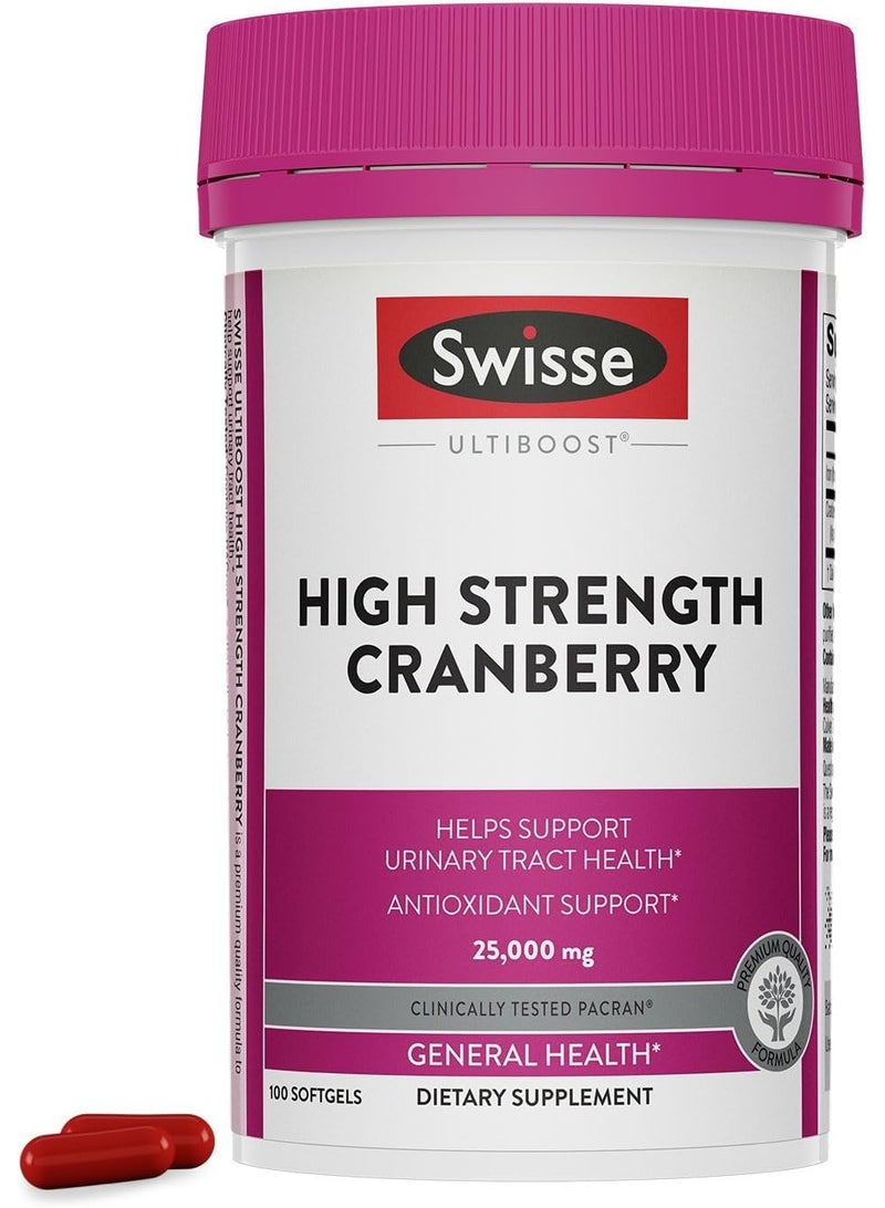 SWISSELITE Cranberry Pills For Women & Men | PACran Cranberry Extract Supplement 25000mg | Urinary Tract Health Support for UTI * | Bladder & Kidney Support * | 100 Softgel Capsules - Image 2