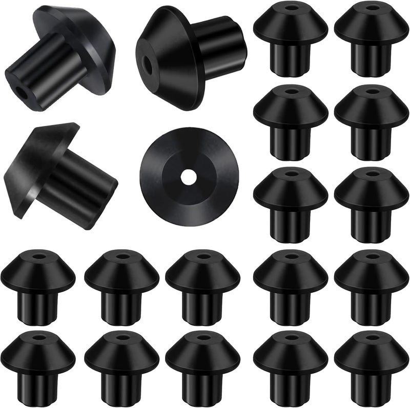 Ymapinc 20Pcs WB2k101 Stove Grate Rubber Feet, Heat Resistant Durable Appliance Feet Bumpers, Fit Many Gas Stove Burner Grates, Replaces Part WB02T10461 wb2k101 (Black Rubber) General compatible practical design - Image 1
