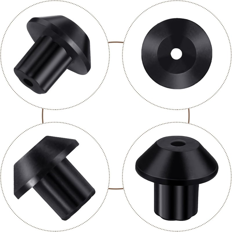 Ymapinc 20Pcs WB2k101 Stove Grate Rubber Feet, Heat Resistant Durable Appliance Feet Bumpers, Fit Many Gas Stove Burner Grates, Replaces Part WB02T10461 wb2k101 (Black Rubber) General compatible practical design - Image 3