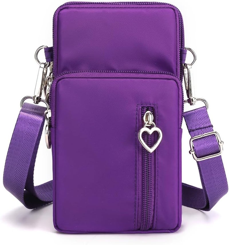 JANKS Small Crossbody Bag for Women - Mini Phone Purses with Crossbody Strap and Wallet - Nylon Arm Bag - Image 1