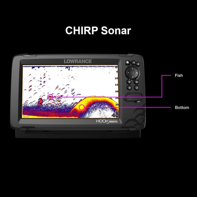 LOWRANCE مكتشفات الأسماك Lowrance HOOK Reveal بحجم 5 بوصات مع جهاز الإرسال - Image 2