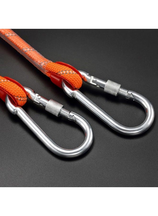 NorthPada Static Outdoor Climbing Rope, Nylon Heavy Duty Rope, Arborist Tree Work Rope, Marine Anchor Boat Rope, Rappelling Emergency Rope, Swing Rope, 3/8 in (10 mm) x 65 ft (20 Meters) Orange - Image 5