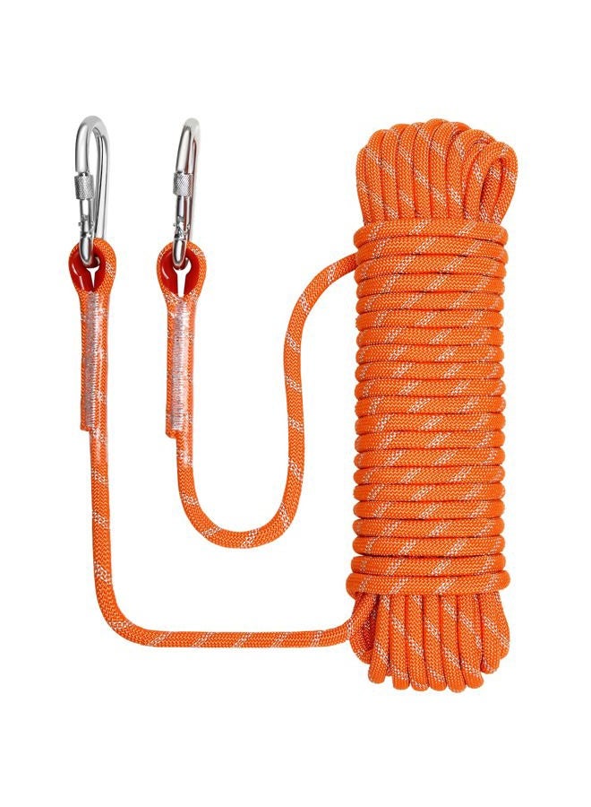 NorthPada Static Outdoor Climbing Rope, Nylon Heavy Duty Rope, Arborist Tree Work Rope, Marine Anchor Boat Rope, Rappelling Emergency Rope, Swing Rope, 3/8 in (10 mm) x 65 ft (20 Meters) Orange - Image 1