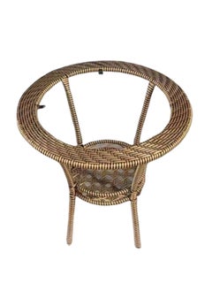 SILA 2 Seater Outdoor Seating Chair & Table Set Garden Patio Coffee Table Set Outdoor Balcony Wicker Furniture with 1 Table & 2 Chairs Set (GOLD)  - Image 3