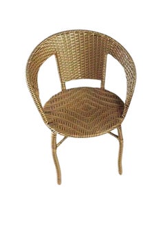SILA 2 Seater Outdoor Seating Chair & Table Set Garden Patio Coffee Table Set Outdoor Balcony Wicker Furniture with 1 Table & 2 Chairs Set (GOLD)  - Image 2
