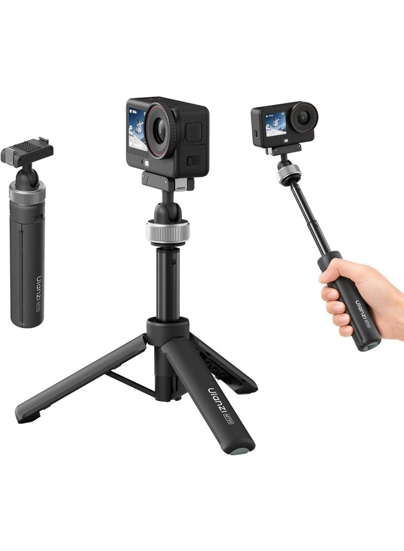 ULANZI 16.14in MT95 Mini Extension Rod Tripod for DJI Osmo Action 6/Nano | Magnetic Quick Release, Dual 360° Ball Head, 3-in-1 Selfie Stick Tripod, Lightweight Pocket Size for Action 6 Nano Xtra Atto - Image 1