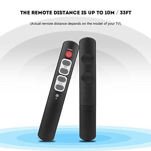 Tihebeyan Universal Learning Remote Control with 6 Keys Big Buttons Smart Controller for TV STB DVD DVB HiFi VCR(Gray) - Image 4