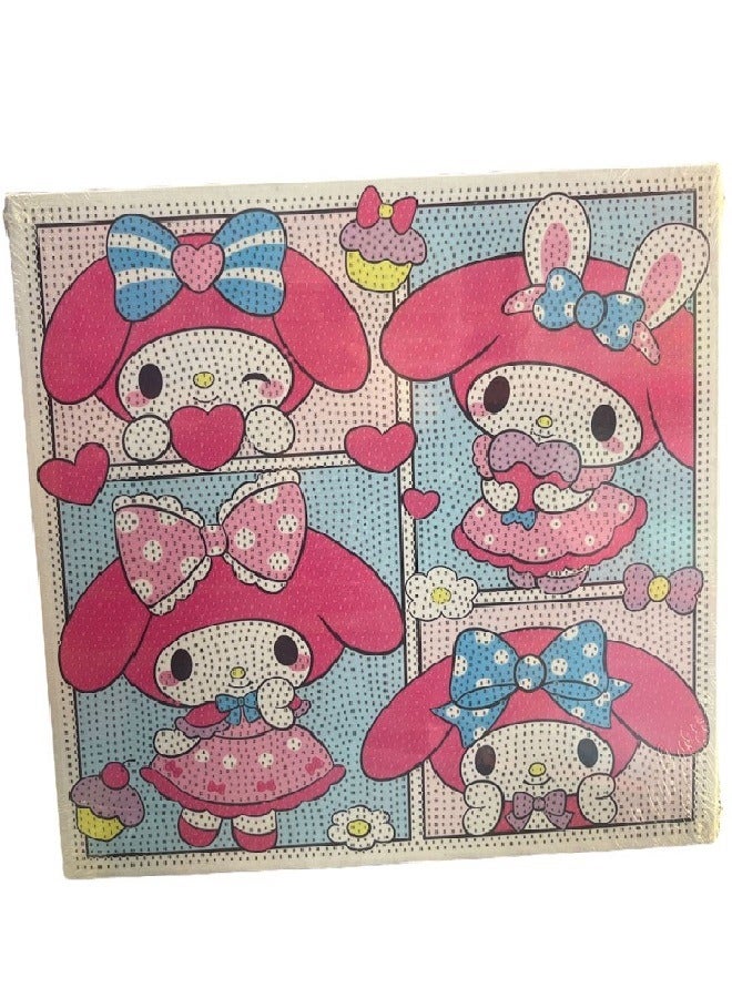 Kids Diamond Painting Diamond Painting Cartoon Diamond Painting with Frame DIY Diamond Painting Kits Diamond Painting for Children Beginners for Kids Adults Gifts Home Wall Decor  - Image 3