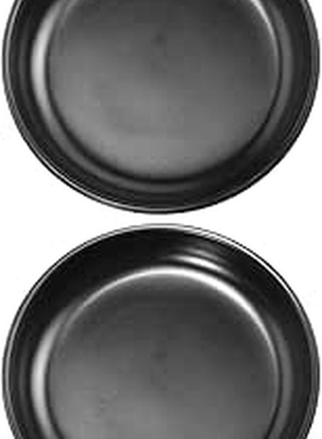 Melamine Appetizer Plates Round Snack Serving Sushi Trays Set of 2 - Image 1