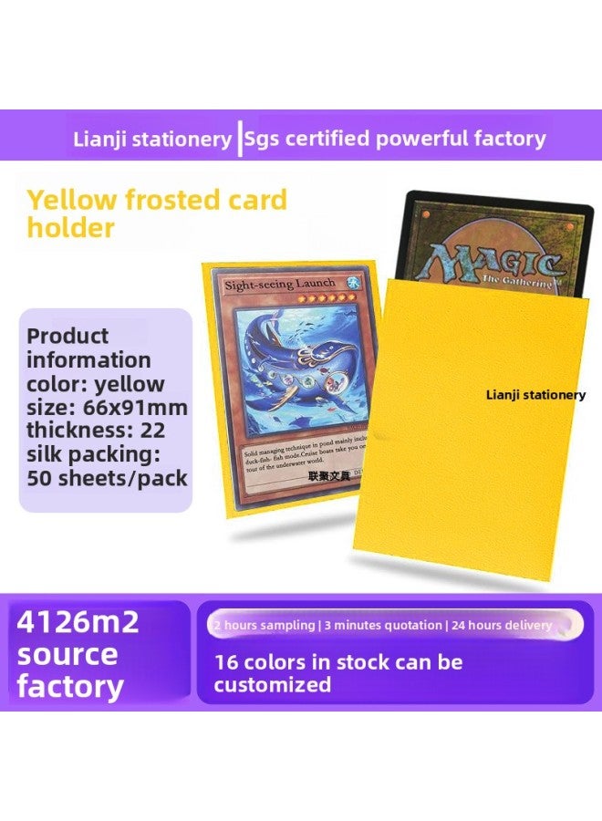 66X91 Pokemon Magic Two-Layer Game Card Film Card Set 23 Silk Cpp Colorful Game Frosted Card Film