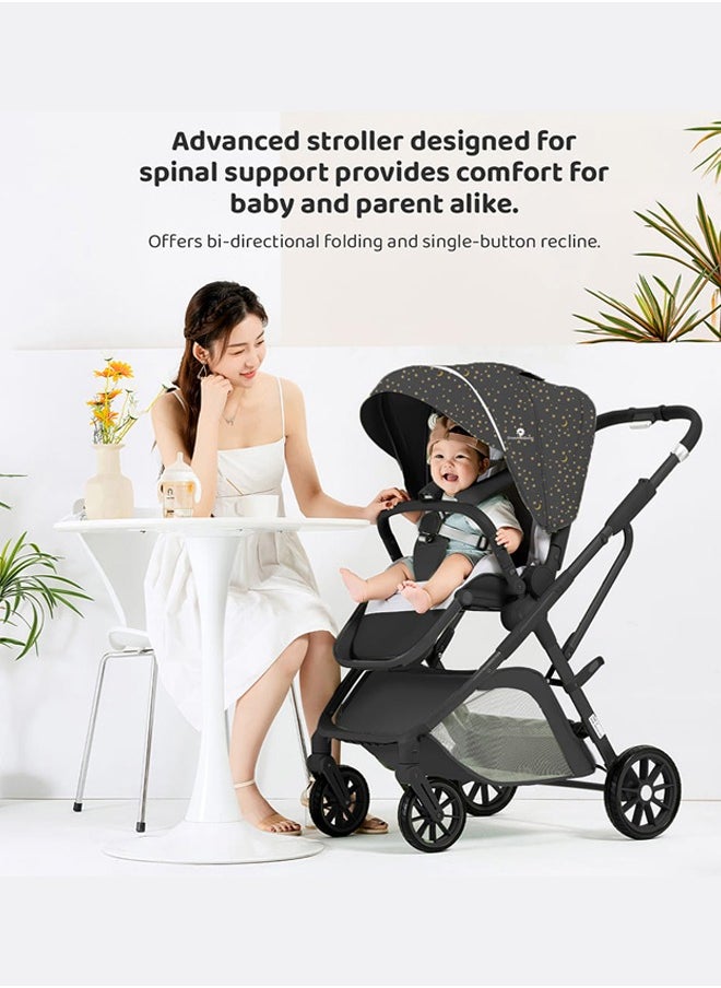 Tianrui - Luxury Lightweight Baby Stroller Pram for Travel – High-View Infant Stroller with Adjustable Backrest, Tianrui Luxury Baby Stroller, Two-Way Recline, Easy Foldable Design, Five-point Safety Belt, Dual Direction – Ideal for Newborns & Toddlers - Image 1