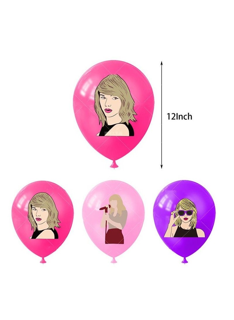 Furtey Taylor Theme Decoration Taylor Swift Birthday Flag Balloon Party Supplies - Image 5