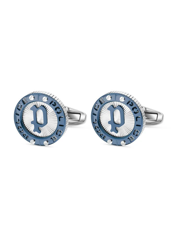 POLICE Cufflinks For Men in Silver