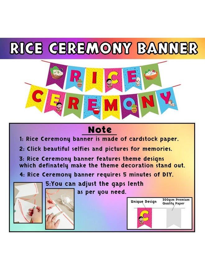 Party Propz - Party Propz Annaprashan Decoration Items - 17Pcs Rice Ceremony Decorations Items with Banner (Cardstock), Annaprashana Photo Booth Props | Annaprasana Decoration Items, Annaprasana Decoration Backdrop - Image 1