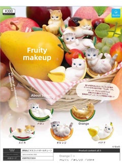 Generic Cat Fusandi Shark Cat Fried Shrimp Cat Dress-up Series Box Egg Blind Box Ornaments Doll Model Cat Doll-Color:11th Generation Cute Favorite Honeydew Melon  - Image 1