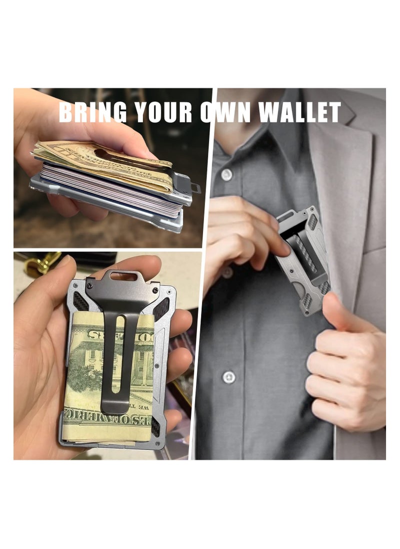 Wallet for Men, Slim Aluminum Metal Money Clip with Transparent Work Rfid Metal Wallet (Moon Silver) - pzsku/ZED99946CD42E577F913BZ/45/_/1728872693/800a6571-c780-44cd-a9c0-31d4310f31a2