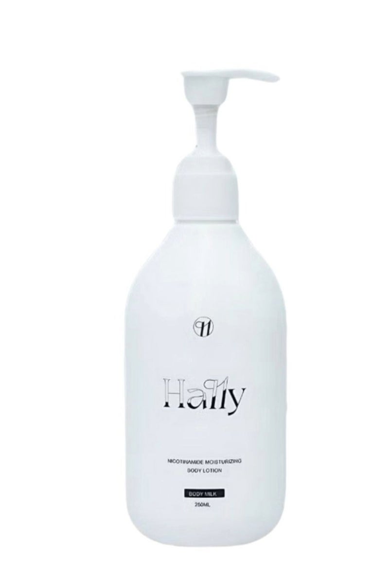 Hally Body Milk 250ml Nicotinamide Moisturizing Body Lotion Skin Whitening Nourishing Hydrating For Dry Skin Women and Men