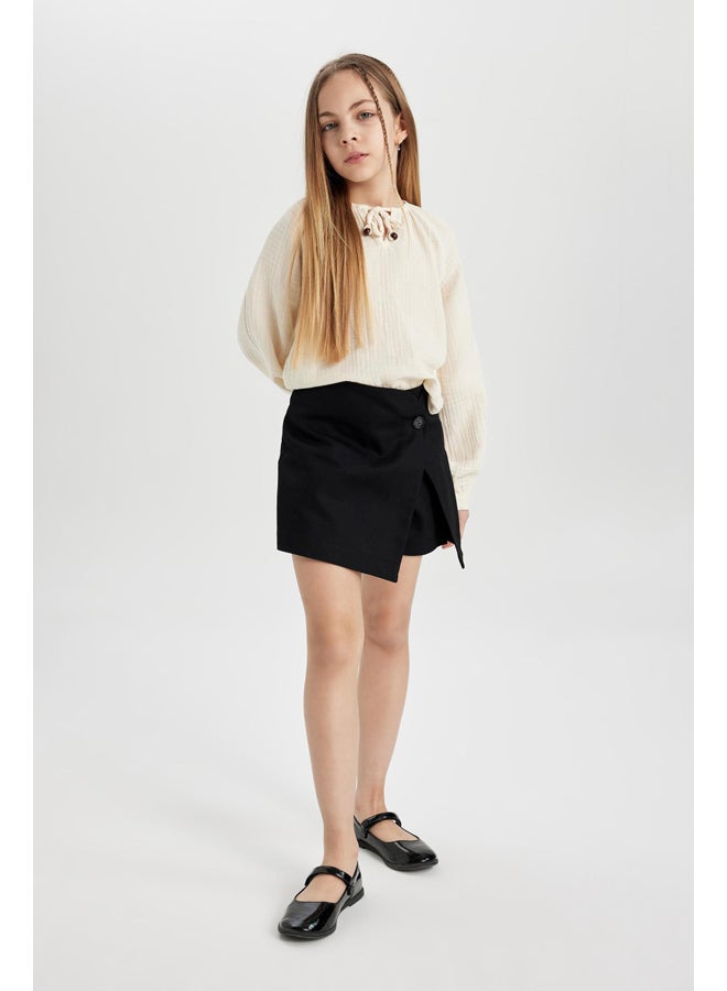 DeFacto Girl Woven Long Sleeve Blouse - Image 2